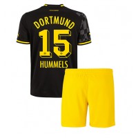 Borussia Dortmund Mats Hummels #15 Udebanesæt Børn 2022-23 Kortærmet (+ Korte bukser)